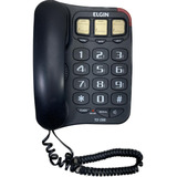 Telefone Elgin Com Chave Bloqueadora Preto - Tcf2300 