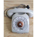 Telefone Ericsson Antigo De Discagem,cor Cinza-claro