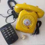 Telefone Ericsson DLG Amarelo Disco Ano 70 80