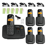 Telefone Intelbras Com Fio Ramal Sem Fio - Cor Preto