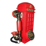Telefone Retro Vintage Cabine Telefônica De Londres Com Id.