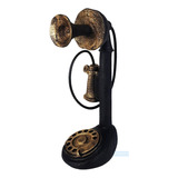 Telefone Retrô Vintage Clássico Antigo Resina Decorativo