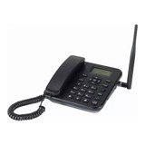 Telefone Rural Celular De Mesa Dual Chip Bedin Quadriband Cor Preto