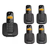 Telefone Sem Fio Intelbras Ts 3110 Com 4 Ramais Ts 3111 Dig