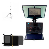 Teleprompter Até 16 Pol Notebook Com Tripé E Sup Smartphone