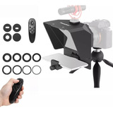 Teleprompter Portatil Câmera Dslr Celular C/ Controle Remoto