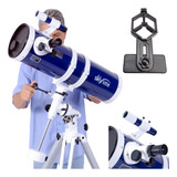 Telescópio 152mm Skylife Pandora + Adaptador Celular Adtx - Skylife Marca Especialista Em Produtos Astronômicos Cor Azul-marinho