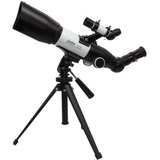 Telescopio Astronomico Profissional Refrator Jiehe 350x60mm Cor Preto/branco