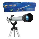 Telescópio Astronomico Refrator Luneta 675x C/ Tripé