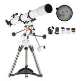 Telescópio Profissional Astronômico Refrator Tripé 900mm
