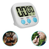 Temporizador Timer Digital Cronômetro Imã Esportes Caminhada Cor Branco Retangular