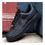 Tenis Air Force 1 07 Preto Classico Couro Barato 34 Ao 43