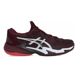Tênis Asics Court Ff 3 Novak, Cor Antiga, Vermelho/branco - Adultos, 9, Eua