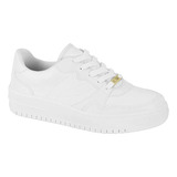 Tênis Branco Vizzano Feminino Casual Airforce Confortavel