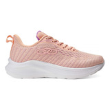Tênis Casual Feminino Nyx Olympikus Novidade Cor Pêssego Desenho Do Tecido Lisa Tamanho 38 Br
