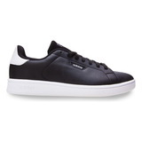 Tênis Casual Masculino Urban Court Cabedal Sintético adidas Cor Preto E Branco Desenho Do Tecido Liso Tamanho 42 Br