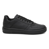 Tênis Casual Preto Force Clássico Vintage Confortável