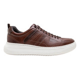 Tênis Democrata Denim Joe Ultra Light Masculino Conhaque