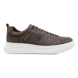 Tenis Democrata Masculino Denim Joe Ultra Light Couro Casual