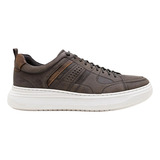 Tenis Denim Joe Ultra Ligh Marrom Democrata Confortavel Leve