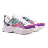 Tenis Feminino Casual Sola Alta Estiloso Confortavel