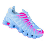 Tênis Feminino Rosa 12 Molas Refletivo - Frete Grátis