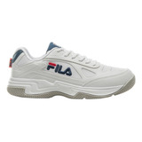 Tênis Fila Lugano 7.0 Color Branco/azul - Adulto 39 Br