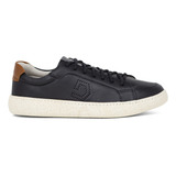 Tênis Masculino Democrata Casual Denim Bora Couro Conforto