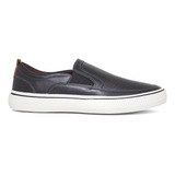 Tênis Masculino Democrata Slip On Fender Couro Elástico
