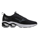 Tênis Mizuno Wave Frontier 15 Preto E Branco Original