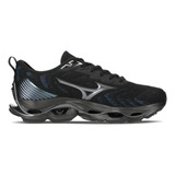 Tênis Mizuno Wave Stratos 2 - Masculino - Preto-preto