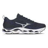 Tênis Mizuno Wave Stratos 2 Masculino- Marinho-prata