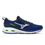 Tênis Mizuno Wave Vitality 5 Color Azul/verde - Adulto 39 Br