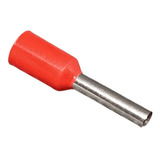 Terminal Tubular Ilhós Pré-isolado 1,00mm Vermelho - 1.000un