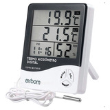 Termo-higrômetro Digital Relógio Umidade Temperatura Ar 