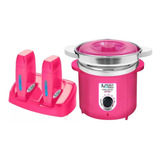 Termocera 400g Com Refil + Base Dupla C/ 2 Rollon Toda Rosa