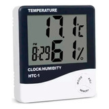 Termohigrometro Medidor Digital Temperatura Umidade Relógio