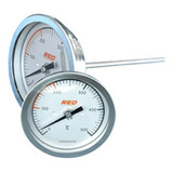 Termômetro Em Aço Inox Red Kh1301ta - 500°c, 20cm, 3''