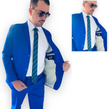 Terno Azul Masculino Blazer+ Calça Direto Da Fábrica 2023
