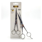 Tesoura De Barbeiro Profissional Fio Navalia 6.5 Aço Inox 