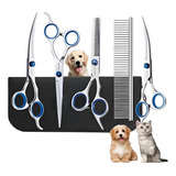  Tesoura De Cabelo De Corte De Cabelo Para Cães 5pçs Kit