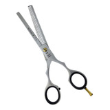 Tesoura De Corte Cabelo Dentada Desbast Barbeiro Cabeleiro Cor Inox 7.0