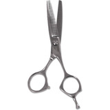 Tesoura Fina Banho E Tosa Profissional Inox Dentada 14cm