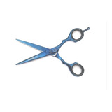 Tesoura Jaguar Fio Laser De 5.5 Polegadas Em Titanium Azul 