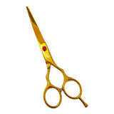 Tesoura Obopekal Fio Laser 6.0 Profissional Cabeleireiro Cor Dourado