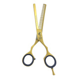 Tesoura Profissional Desfiadeira Debastadeira 6.0 Inox Cor Dourado