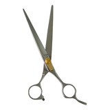 Tesoura Reta 17cm Profissional Pet Para Banho E Tosa Premium