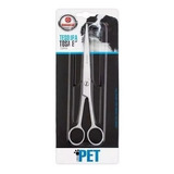 Tesoura Tosa Pet Reta Aço Inox Cães Gatos 20cm 8 - Mundial