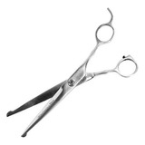Tesoura Tosa Pet Sem Ponta Aço Inox Cães Gatos 18c 7 Western