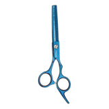 Tesoura Vertix Blue Titanium Fio Desbaste 6,0''